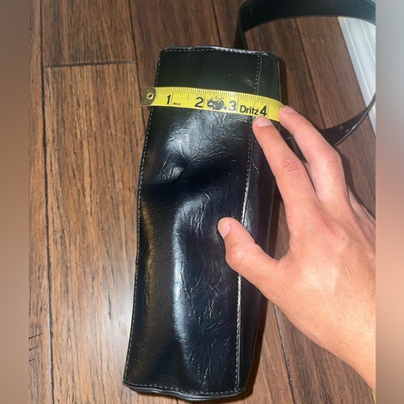 Edgy🖤y2k Steve Madden bag crossbody shoulder bag thick strap black purse - Picture 6 of 14